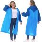Allextreme EVA Poncho Raincoat Transparent Hooded Water Resistant Rain Jacket with Sleeves for Women Men Camping Rainy Season Travel (MK013-01)