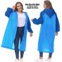 Allextreme EVA Poncho Raincoat Transparent Hooded Water Resistant Rain Jacket with Sleeves for Women Men Camping Rainy Season Travel (MK013-01)