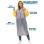 Allextreme EVA Poncho Raincoat Transparent Hooded Water Resistant Rain Jacket with Sleeves for Women Men Camping Rainy Season Travel (MK013-04)