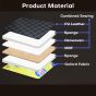 Allextreme S30 Non Inflatable Car Bed Mattress 2 in 1 Double-Sided Back Seat Foldable Sleeping Bed for Kids & Adults Travel Trips Camping Picnic Universal Fit