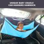 AllExtreme Car Cradle Hammock for 0 to 3 Year Baby Portable Travel Cloth Jhula with Adjustable Belt Hangers and Carry Bag (Sky Blue)