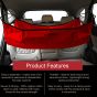 AllExtreme Car Cradle Hammock for 0 to 3 Year Baby Portable Travel Cloth Jhula with Adjustable Belt Hangers and Carry Bag (Red)