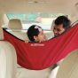 AllExtreme Car Cradle Hammock for 0 to 3 Year Baby Portable Travel Cloth Jhula with Adjustable Belt Hangers and Carry Bag (Red)