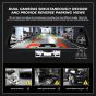 AllExtreme Dual Dash Camera 1080P Full HD 9.66 IPS LED Screen Front & Rear Reverse View 170° Wide Angle Loop and Voice Recording G-Sensor Mirror Display Car DVR Cam (Pack of 1)