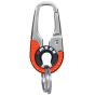 Allextreme 35775A_1 Belt Hook Locking Keychain Stainless Steel Heavy Duty Keyring with 2 rings for Car Bike (Pack of 1, Orange)