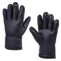 Allextreme Winter Riding Gloves Synthetic Leather Full Finger Warm Mittens for Motorbike Racing Biking Climbing Cold Weather Protection (L, Black)
