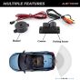 AllExtreme CW-08 170?Wide Angle Rear View Parking Sensor Kit 0.3m-2m Detection Distance IP67 Water Resistant Reverse Backup Radar System (Black)