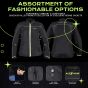 Allextreme AVIANT AIR Women Bike Riding Jacket CE Level 2 Certified Armour Protector Elbows Shoulders Protection Mesh Fabric Motorcycle Rider Gear (XL, Black/Green)