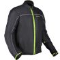 Allextreme AVIANT AIR Bike Riding Jacket CE Level 2 Certified Armour Protector Elbows Shoulders Protection Mesh Fabric Motorcycle Rider (L, Black & Green)