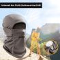 Allextreme Unisex Full Face Anti Pollution Mask UV Protectant Dust Protection Balaclava for Bikers Riding Cycling Bike Motorcycle (Pack of 1,Light Grey)