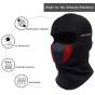 Allextreme Full Face Mask Anti Pollution Sun Protection Warmer Riding Balaclava with Air Filter Mesh for Biking Cycling (Black & Red)