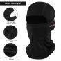 Allextreme Full Face Anti-Pollution Balaclava Mask for Bikers Riding Dust and UV Protection (Black)