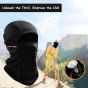 Allextreme Full Face Anti-Pollution Balaclava Mask for Bikers Riding Dust and UV Protection (Black)