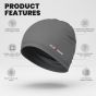 Allextreme Unisex Helmet Liner Skull Cap Reusable Unisex Sweat Head Wraps Cycling Running Bandanas for Men Women - (1Pc, Gray)