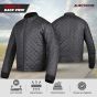 Allextreme Winter Liner for Riding Jacket Quilted Water Resistant Full Sleeved Thermal Running Softshell Windbreaker Jackets (XL, Black)