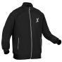 Allextreme GX01 Men's Windcheater with Front Zip Closure Full Sleeve Polyester Windbreaker Sports Winter Jacket for Gym Workout Running Travel Trekking (L, Black)