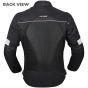 Allextreme TRIPPER Bike Riding Jacket Windproof Biker Mesh Fabric Armour Back Elbows Shoulders Protection Racer Motorcycle Gear Protector for Men (S, Grey & Black)