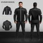 Allextreme TRIPPER Bike Riding Jacket Windproof Biker Mesh Fabric Armour Back Elbows Shoulders Protection Racer Motorcycle Gear Protector for Men (S, Grey & Black)