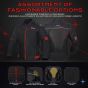 Allextreme TRIPPER Bike Riding Jacket Windproof Biker Mesh Fabric Armour Back Elbows Shoulders Protection Racer Motorcycle Gear Protector for Men (S, Red & Black)