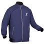 Allextreme GX01 Men's Windcheater with Front Zip Closure Full Sleeve Polyester Windbreaker Sports Winter Jacket for Gym Workout Running Travel Trekking (Size - L, Blue)