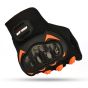 Allextreme Probiker Full Finger Motorcycle Riding Gloves with Hard Knuckle Protective Shells for Men & Women Motorbike Racing Biker Climbing (M, Orange)