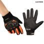 Allextreme Probiker Full Finger Motorcycle Riding Gloves with Hard Knuckle Protective Shells for Men & Women Motorbike Racing Biker Climbing (M, Orange)