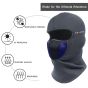 Allextreme EX-MASK-21 Full Face Mask Anti Pollution Sun Protection Warmer Riding Balaclava with Air Filter Mesh for Biking Cycling (Gray)