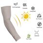 Allextreme Arm Sleeves for Men & Women Hand UV Protection Cover for Basketball Cricket Biking and Outdoor Use - (Gray, Pair of 1)