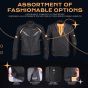 Allextreme WILDFIRE Bike Riding Jacket CE Level 2 Certified Armour Protector Back Elbows Shoulders Protection Mesh Fabric Motorcycle Rider Gear for Bikers (4XL, Black/Neon Orange)