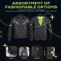 Allextreme WILDFIRE Bike Riding Jacket CE Level 2 Certified Armour Protector Back Elbows Shoulders Protection Mesh Fabric Motorcycle Rider Gear for Bikers (5XL, Black/Neon Green)
