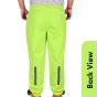 Allextreme Riding Pant Rain Cover PU Coated Polyester Fabric Waterproof Biker Rainwear for Men's Rider Protection Raincoat (L, Neon Green)
