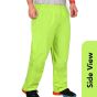 Allextreme Riding Pant Rain Cover PU Coated Polyester Fabric Waterproof Biker Rainwear for Men's Rider Protection Raincoat (S, Neon Green)