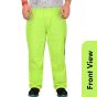 Allextreme Riding Pant Rain Cover PU Coated Polyester Fabric Waterproof Biker Rainwear for Men's Rider Protection Raincoat (XL, Neon Green)