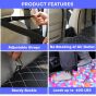 Allextreme S34 Non Inflatable Car Bed Mattress Double-Sided Back Seat Foldable Sleeping Bed for Kids & Adults Travel Trips Camping Picnic Universal Fit - (Pink)