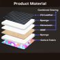 Allextreme S34 Non Inflatable Car Bed Mattress Double-Sided Back Seat Foldable Sleeping Bed for Kids & Adults Travel Trips Camping Picnic Universal Fit - (Pink)