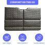 Allextreme S34 Non Inflatable Car Bed Mattress Double-Sided Back Seat Foldable Sleeping Bed for Kids & Adults Travel Trips Camping Picnic Universal Fit - (Pink)