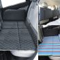 Allextreme S33 Non Inflatable Car Bed Mattress Double-Sided Back Seat Foldable Sleeping Bed for Kids & Adults Travel Trips Camping Picnic Universal Fit - (Aqua Blue)