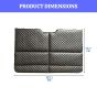Allextreme S33 Non Inflatable Car Bed Mattress Double-Sided Back Seat Foldable Sleeping Bed for Kids & Adults Travel Trips Camping Picnic Universal Fit - (Aqua Blue)