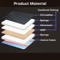 Allextreme S33 Non Inflatable Car Bed Mattress Double-Sided Back Seat Foldable Sleeping Bed for Kids & Adults Travel Trips Camping Picnic Universal Fit - (Aqua Blue)