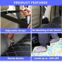 Allextreme S35 Non Inflatable Car Bed Mattress Double-Sided Back Seat Foldable Sleeping Bed for Kids & Adults Travel Trips Camping Picnic Universal Fit - (Light Yellow)