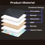 Allextreme S35 Non Inflatable Car Bed Mattress Double-Sided Back Seat Foldable Sleeping Bed for Kids & Adults Travel Trips Camping Picnic Universal Fit - (Light Yellow)