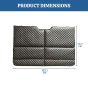 Allextreme S32 Non Inflatable Car Bed Mattress Double-Sided Back Seat Foldable Sleeping Bed for Kids & Adults Travel Trips Camping Picnic Universal Fit - (Purple)