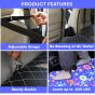 Allextreme S32 Non Inflatable Car Bed Mattress Double-Sided Back Seat Foldable Sleeping Bed for Kids & Adults Travel Trips Camping Picnic Universal Fit - (Purple)