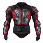 AllExtreme ARBA002 Full Body Armor Jacket Spine Chest Protection Gear Motocross Protector for Motorcycling Biking Riding - (Red, Size - XXXL)