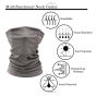 Allextreme Neck Gaiter Bandana For Men & Women Sun Protection (Grey)