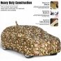 Allextreme MFR5055 100% Waterproof Car Body Cover Compatible for Maruti Suzuki Fronx 3 Layers UV & Rain Protection Triple Stitched Bottom Elastic with Mirror Pockets (Military/Camouflage Design)