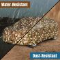 Allextreme MFR5055 100% Waterproof Car Body Cover Compatible for Maruti Suzuki Fronx 3 Layers UV & Rain Protection Triple Stitched Bottom Elastic with Mirror Pockets (Military/Camouflage Design)
