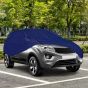 Allextreme TN9002 100% Waterproof Car Body Cover Compatible for Tata Nexon 3 Layers UV & Rain Protection Triple Stitched Full Bottom Elastic Grip with Mirror Pockets (Tiebond Blue)