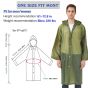 Allextreme EVA Waterproof Rain Coat Hooded Outdoor Water Resistant Suit Portable Men and Women (1 Pc, Olive Green)