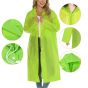 Allextreme EVA Waterproof Unisex Rain Coat Hooded Full Sleeves Outdoor Men, Women, Boys & Girls Rainwear Poncho Raincoat for Camping, Hiking & Travelling (1 Pc, Neon Green)